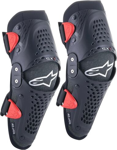 Alpinestars 6546319-13-S/M: SX-1 Youth Knee Protector Black/Red SM/MD in Kuwait