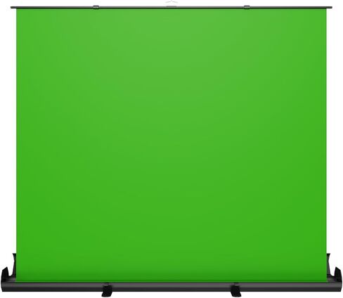 NearStream Green Screen Backdrop 78.7 x 89.3 in, Chroma Key Background, Auto-Locking Portable Foldable Fabric for Video Recording/Streaming/Photography/Zoom & Virtual Meetings, Pull-Up Design (VK50) in Saudi Arabia