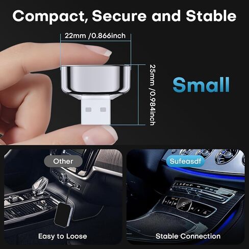 2-in-1 Wireless CarPlay & Android Auto Adapter, Plug & Play, Fast Auto-Connect, Wireless Carplay Adapter for iPhone & Android with USB/USB-C Port in Saudi Arabia