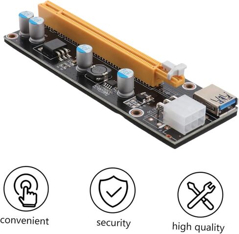 موسع Pci E إلى منفذ USB بطاقة محول Pci Express مع موصلات مطلية، توسيع فائق السرعة للتعدين وسطح المكتب، منافذ متعددة عملية in Kuwait