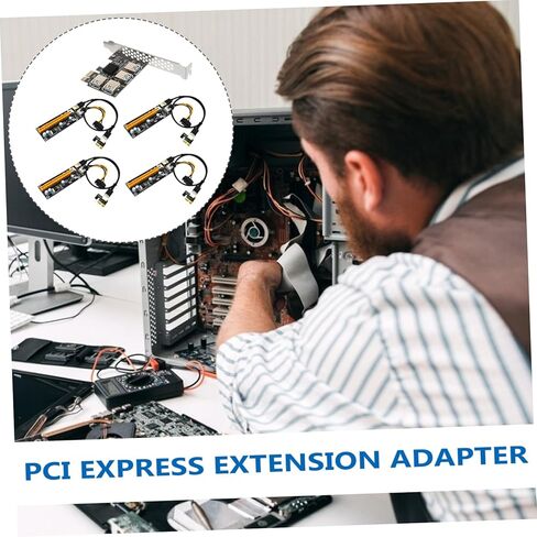 NUOBESTY Pci E to Port USB Extender Adapter Card with Pin Connectors High Performance Pci E USB Hub for Computer Accessories Stable Easy to Install Expansion in Saudi Arabia