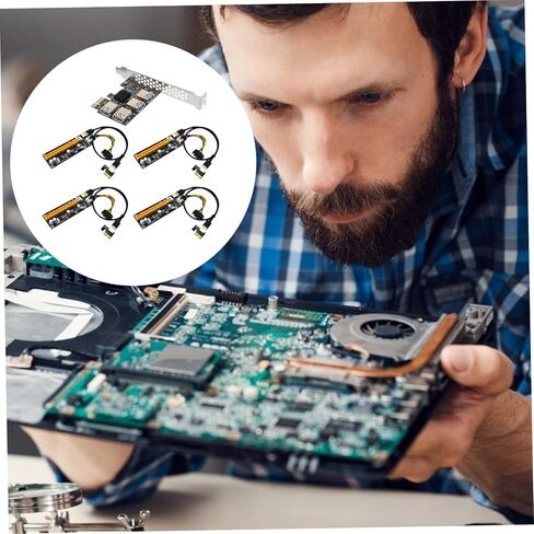 NUOBESTY Pci E to Port USB Extender Adapter Card with Pin Connectors High Performance Pci E USB Hub for Computer Accessories Stable Easy to Install Expansion in Saudi Arabia
