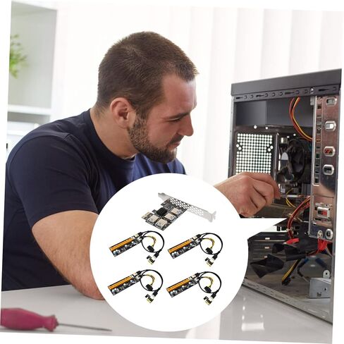 NUOBESTY Pci E to Port USB Extender Adapter Card with Pin Connectors High Performance Pci E USB Hub for Computer Accessories Stable Easy to Install Expansion in Saudi Arabia