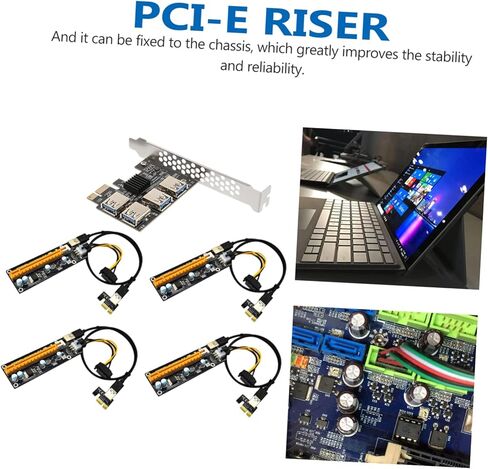 NUOBESTY Pci E to Port USB Extender Adapter Card with Pin Connectors High Performance Pci E USB Hub for Computer Accessories Stable Easy to Install Expansion in Saudi Arabia