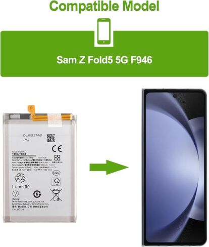 بطارية بديلة BM4Q EB-BF946ABY متوافقة مع هاتف SAM Galaxy Z FOLD5 5G F946 GH82-31847A مع الأدوات in Kuwait