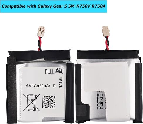 EB-BR750ABE Replacement Battery Compatible with Samsung Galaxy Gear S SM-R750V R750A R750T SM-R750D with Toolkit in Saudi Arabia