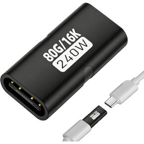 Genérico USB C Female to Female - 240W Power Converter for USB Devices | High Speed to C Adapter with Durable Design, Safe Charging and Data Transfer for Desktop, in Saudi Arabia