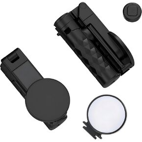 2026 New Pocket Selfie Stick: Magnetic/Clamp Dual Mount, Multi-Angle, Tripod, Wireless Remote, Fill Light, Vlogging Essential| for iPhone & Android (White) in Saudi Arabia