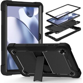 حافظة تابلت لجهاز T-Mobile Revvl Tab 2 5G، غطاء تابلت 3 في 1 مقاوم للصدمات، تصميم متين (لا يوجد واقي شاشة) لجهاز Revvl Tab 2 2025 10.1 بوصة (أسود) in Kuwait