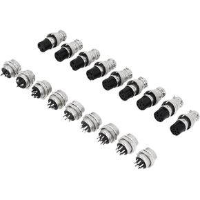 5/10/20 Packs GX12 GX16 GX20 Compatible Aviation Plug 2 3 4 5 6 7 8 9 10 12 14 15Pin M/F, Waterproof Circular Connector(GX16,5Sets (Male Female),6p) in Kuwait