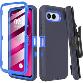 Compatible for REVVL 8 Rugged Case with Belt Clip Holster & Built-in Screen Protector, Heavy-Duty Full-Body Shockproof Cover, Military-Grade Protective Phone Case (Green) in Kuwait