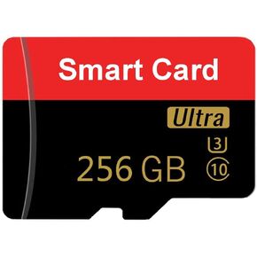 بطاقة ذاكرة 256 جيجا بايت بطاقة TF صغيرة بطاقة ذكية فائقة السرعة لهواتف Android وكاميرا الحركة والأجهزة اللوحية مساحة تخزين موسعة in Kuwait