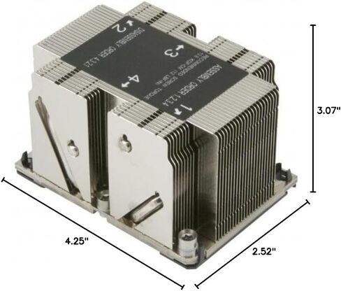 Supermicro SNK-P0068PS 2U مقبس المشتت الحراري السلبي لوحدة المعالجة المركزية LGA3647-0 in Saudi Arabia