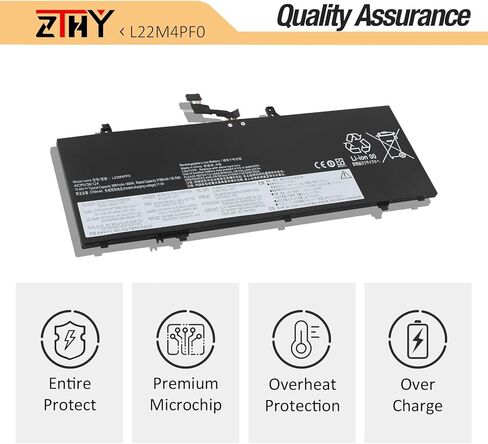 استبدال بطارية الكمبيوتر المحمول L22M4PF0 L22C4PF1 لجهاز Lenovo Yoga Slim 6-14APU8 6-14IAP8 6-14IRH8 6-14IRP8 7-14IMH9 7-14IRP8 Series 5B11J63614 5B11N45328 L22C4PF0 L22D4PF0 L22D4PF1 L22M4PF1 15.44 فولت 60 وات في الساعة in Kuwait