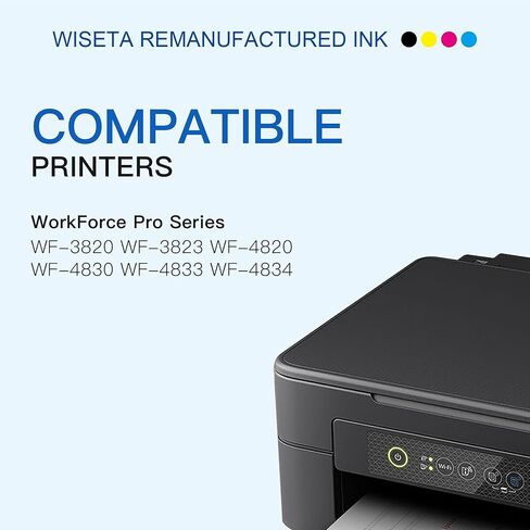822XL Ink Cartridges Remanufactured Replacement for Epson 822XL Ink Cartridges 822 XL use with Pro WF-3820 WF-4820 WF-4830 WF-4833 WF-3823 Printer (5 Pack, Black Cyan Magenta Yellow) in Saudi Arabia