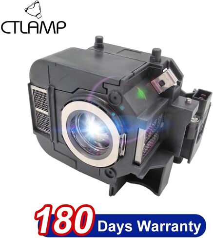 A+ جودة Elplp50 / V13H010L50 لمبة مصباح بروجيكتور بديلة مع غطاء متوافق مع Epson EB-824 EB-824H EB-825 EB-825H EB-826W EB-826WH EB-826WV EB-84 EB-84e EB-84EDU EB-84H EB-84he in Kuwait