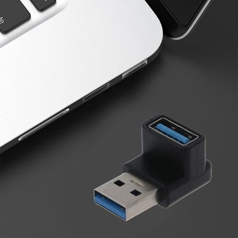 90 درجة يمين بيند Usb3.0 محول اتصال تمديد ذكر إلى أنثى للكمبيوتر المحمول يو القرص محول USB قابس USB لقابس السيارة in Kuwait