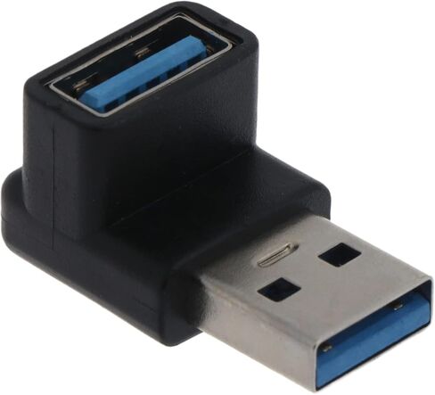 90 درجة يمين بيند Usb3.0 محول اتصال تمديد ذكر إلى أنثى للكمبيوتر المحمول يو القرص محول USB قابس USB لقابس السيارة in Kuwait