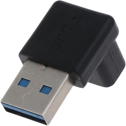 90 درجة يمين بيند Usb3.0 محول اتصال تمديد ذكر إلى أنثى للكمبيوتر المحمول يو القرص محول USB قابس USB لقابس السيارة in Kuwait