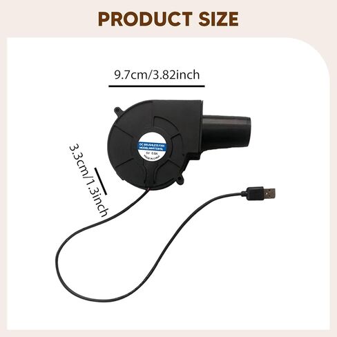 مروحة منفاخ USB صغيرة الحجم ومتعددة الاستخدامات ومحمولة للشواء في الهواء الطلق in Kuwait