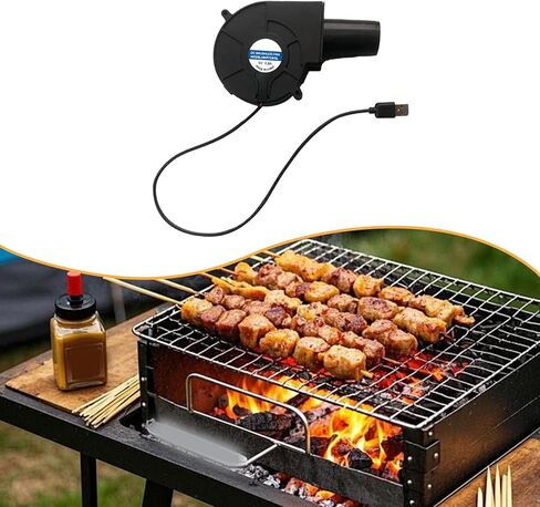 مروحة منفاخ USB صغيرة الحجم ومتعددة الاستخدامات ومحمولة للشواء في الهواء الطلق in Kuwait