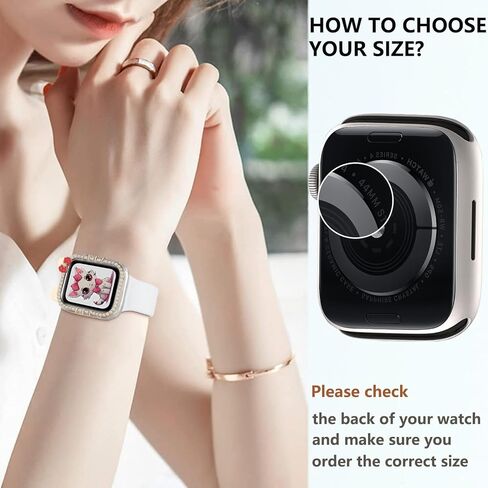 حافظة كارتون ممتصة للصدمات متوافقة مع غطاء ساعة ابل للنساء سلسلة iWatch 9 8 7 41 ملم 45 ملم، السلسلة 6 5 4 SE 2 40 ملم 44 ملم، غطاء وجه واقٍ لطيف على شكل قطة شفاف وواقي صلب من البولي كربونات in Kuwait