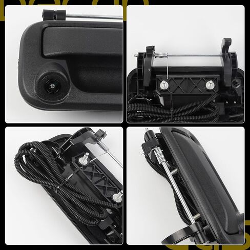 مقبض الباب الخلفي من داسبيكان مع كاميرا احتياطية عكسية متوافقة مع 2005-2014 Ford F150، 2008-2016 F-250/F-350/F450/F550، 2007-2010 Explorer مجموعة كاميرا الرؤية الخلفية 8L3Z-9943400-AC in Saudi Arabia