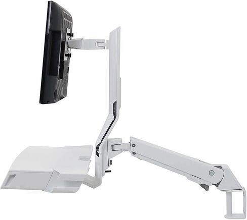 Ergotron StyleView Wall Mount for Monitor, Bar Code Scanner, Keyboard, Wrist Rest, Mouse - White - 1 Display(s) Supported24 Screen Support - 32 lb Load Capacity - 75 x 75, 100 x 100 VESA Standard in Saudi Arabia