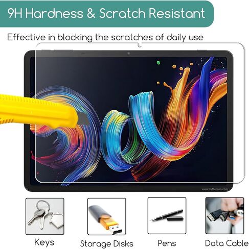 KEANBOLL 2-Pack Tempered Glass Screen Protector for TCL NxtPaper 11 Plus (11.5-Inch, Released 2025)，Ultra Clear - 9H Hardness -Anti Scratch - Case Friendly in Saudi Arabia