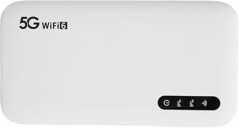 راوتر هوت سبوت متنقل 5G Wi Fi 6، جهاز واي فاي محمول بنطاق 2.4/5.8 جيجا هرتز، مودم 5G مع فتحة لبطاقات SIM، ما يصل إلى 16 جهازًا، مياه IP67، للهاتف اللوحي in Kuwait