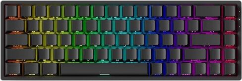 MONSGEEK FUN68 Rapid Trigger Gaming Keyboard 8k SP HE Wired 65% Black Keyboard, Glare Magnetic Switch in Saudi Arabia