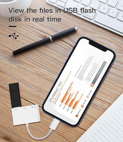 Lightning SD Card Reader(4in1)USB OTG 3.0 Cable Stick Adapter for iPhone 14 pro max Splitter Digital Camera Micro SD TF Memory Transfer Compact Adaptor for iPad for Apple Charging external Flash Drive in Saudi Arabia