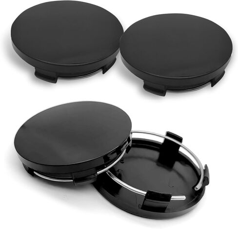 4PCS Car Wheel Center Caps, ABS Snap-in Auto Wheel Center Hub Caps, 2.36" OD 2.2" ID Vehicle Rim Hub Caps, Anti-Fall Protective Cover, Universal for Car, SUV, Sedan, Truck (Silver) in Saudi Arabia