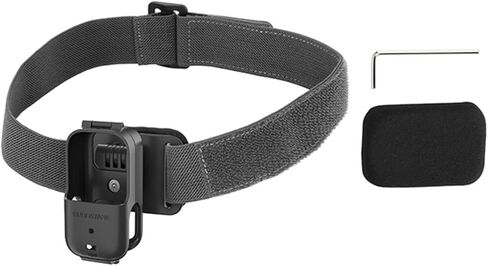 حامل عصابة رأس قابل للتعديل لـ DJI Osmo Nano - دوران 360 درجة، إمالة 90 درجة، تسجيل بدون استخدام اليدين من منظور الشخص الأول، يتضمن دعامة وأداة سريعة التحرير (عصابة رأس قابلة للتعديل 53-58 سم) in Kuwait