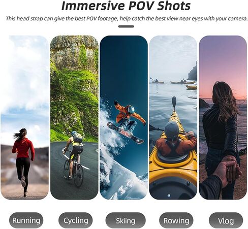 حامل عصابة رأس قابل للتعديل لـ DJI Osmo Nano - دوران 360 درجة، إمالة 90 درجة، تسجيل بدون استخدام اليدين من منظور الشخص الأول، يتضمن دعامة وأداة سريعة التحرير (عصابة رأس قابلة للتعديل 53-58 سم) in Kuwait
