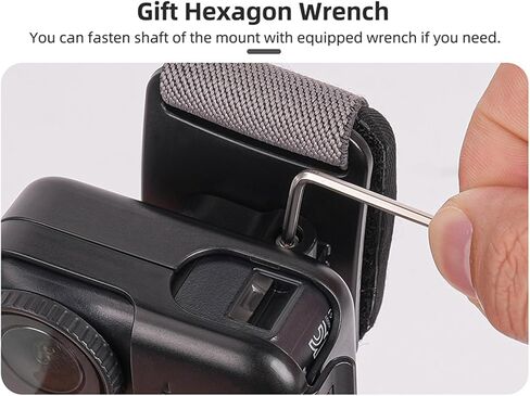 حامل عصابة رأس قابل للتعديل لـ DJI Osmo Nano - دوران 360 درجة، إمالة 90 درجة، تسجيل بدون استخدام اليدين من منظور الشخص الأول، يتضمن دعامة وأداة سريعة التحرير (عصابة رأس قابلة للتعديل 53-58 سم) in Kuwait