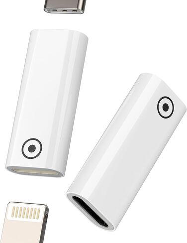 Lightning to USB C Adapter for Apple Pencil 1st Generation Charger for Ipad (2Pack) Charging Male Connector Adapeter Gen MFi Certified Cable Accessories Alternative Convert for iPhone Plug in Saudi Arabia