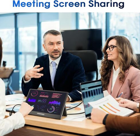 Portable Monitor 11.6" 1080P FHD IPS Display, 60Hz Ultra-Slim USB/Type-C/Mini HDMI Travel Monitor with Kickstand, Screen Extender for Laptop, Mac, Phone, PS, Xbox, Switch Gaming in Saudi Arabia