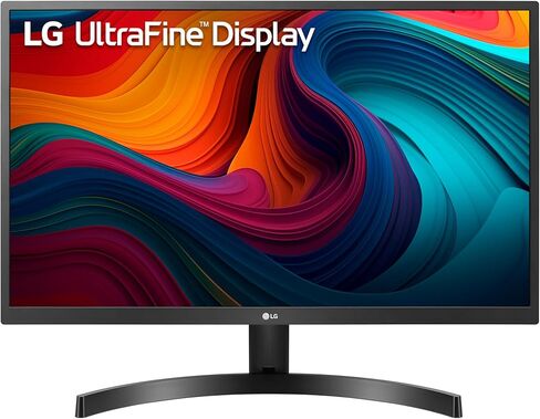 LG 27UK500-B Monitor 27" Ultrafine (3840 x 2160) IPS Display, AMD FreeSync Technology, sRGB 98% Color Gamut, HDR 10, OnScreen Control, Wall Mountable - Black in Saudi Arabia