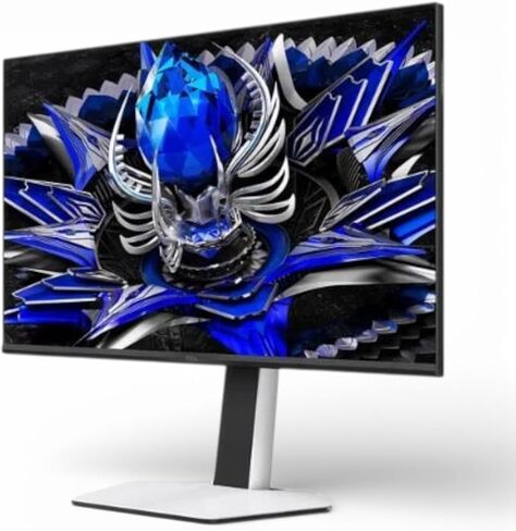 TCL 32 بوصة R84 Series 4K UHD HDR QD-Mini LED، 1 مللي ثانية، 165 هرتز، AMD FreeSync Premium، مكبرات صوت مدمجة، قابلة للتعديل، شاشة ألعاب أبيض وأسود 32R84 (متجدد) in Kuwait