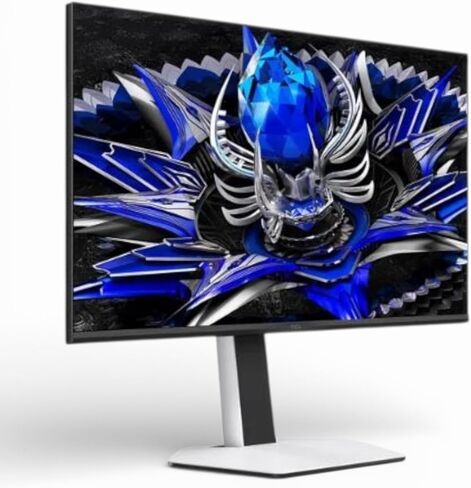 TCL 32 بوصة R84 Series 4K UHD HDR QD-Mini LED، 1 مللي ثانية، 165 هرتز، AMD FreeSync Premium، مكبرات صوت مدمجة، قابلة للتعديل، شاشة ألعاب أبيض وأسود 32R84 (متجدد) in Kuwait