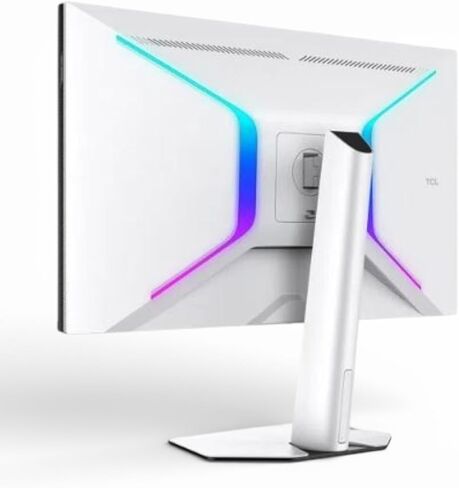 TCL 32 بوصة R84 Series 4K UHD HDR QD-Mini LED، 1 مللي ثانية، 165 هرتز، AMD FreeSync Premium، مكبرات صوت مدمجة، قابلة للتعديل، شاشة ألعاب أبيض وأسود 32R84 (متجدد) in Kuwait