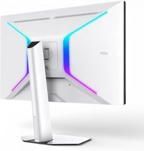 TCL 32 بوصة R84 Series 4K UHD HDR QD-Mini LED، 1 مللي ثانية، 165 هرتز، AMD FreeSync Premium، مكبرات صوت مدمجة، قابلة للتعديل، شاشة ألعاب أبيض وأسود 32R84 (متجدد) in Kuwait