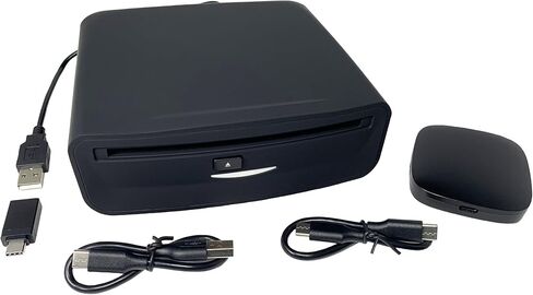 (AIE) VN-CDUSB-CP - مشغل أقراص مضغوطة USB للسيارة مع محول CarPlay اللاسلكي "الذكي" للاستخدام في المركبات المزودة براديو يدعم CarPlay ومنفذ إدخال USB. يوفر سهولة التوصيل والتركيب والتشغيل. in Kuwait