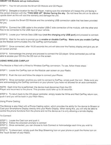 (AIE) VN-CDUSB-CP - مشغل أقراص مضغوطة USB للسيارة مع محول CarPlay اللاسلكي "الذكي" للاستخدام في المركبات المزودة براديو يدعم CarPlay ومنفذ إدخال USB. يوفر سهولة التوصيل والتركيب والتشغيل. in Kuwait