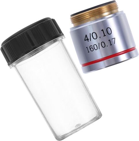 Zerodeko 201a Microscope Objective Lens Magnification Corrected Oil Lens for Imaging Easy to Install Compatible Microscopes for Detailed Observations Research in Saudi Arabia