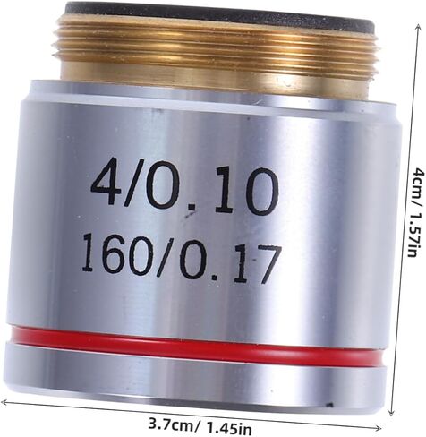 Zerodeko 201a Microscope Objective Lens Magnification Corrected Oil Lens for Imaging Easy to Install Compatible Microscopes for Detailed Observations Research in Saudi Arabia