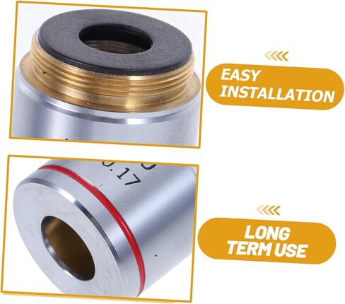 Zerodeko 201a Microscope Objective Lens Magnification Corrected Oil Lens for Imaging Easy to Install Compatible Microscopes for Detailed Observations Research in Saudi Arabia