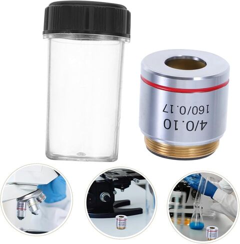 Zerodeko 201a Microscope Objective Lens Magnification Corrected Oil Lens for Imaging Easy to Install Compatible Microscopes for Detailed Observations Research in Saudi Arabia