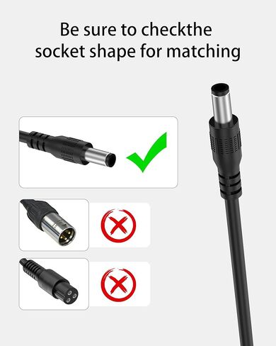 شاحن لوح التزلج الكهربائي VHBW 42V 2A متوافق مع Meepo V1 V2 V5 MINI2 ER MINI 2S ER MINI5 V3 V3S V3 ER V3S ER MINI 3S NLS PRO AWD PRO لوح التزلج الكهربائي، in Kuwait